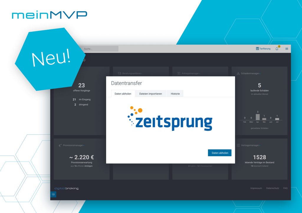 meinMVP - Integration zeitsprung