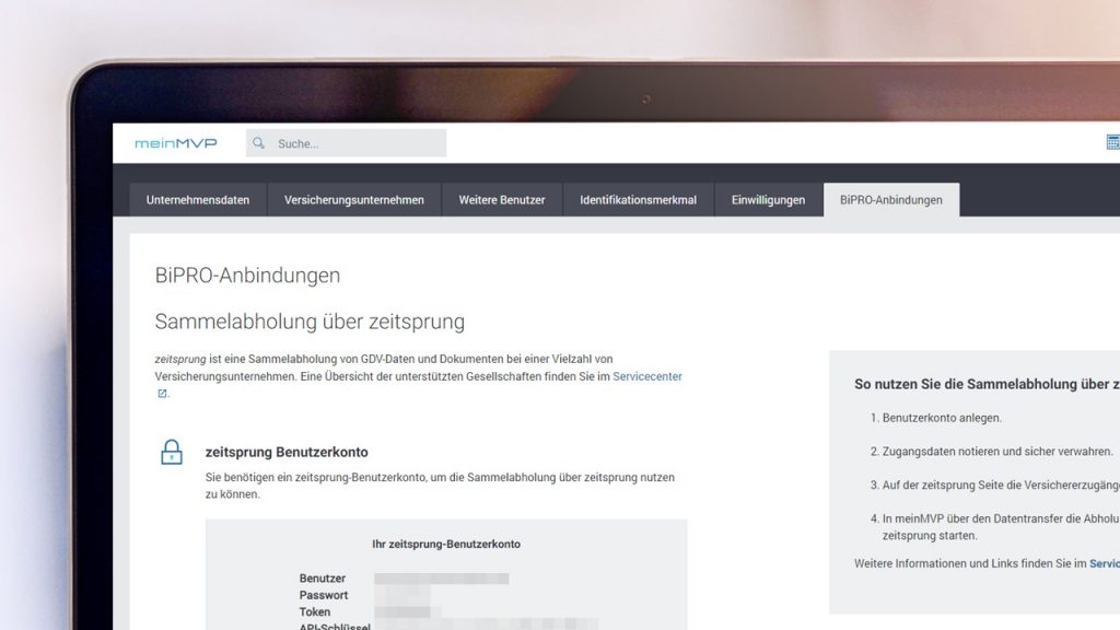 Einrichtung Termin